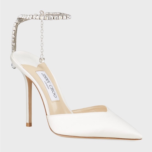 Jimmy Choo Shoes - Jimmy Choo Saeda Crystal Charm Pumps